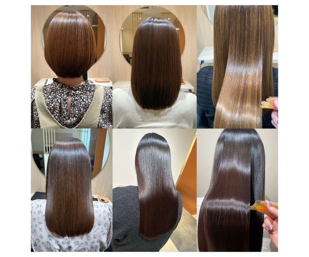 艶髪女性の後ろ姿